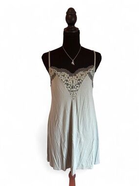 Victoria's Secret Gray Lace-Trim Camisole